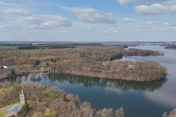 Luftaufnahme Halbinsel