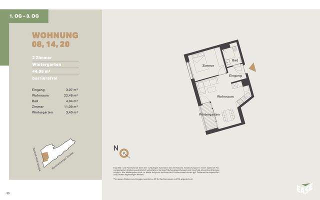 EASE - Grundriss WE08 WE14 WE20