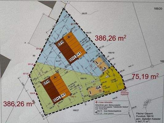 zwei Grundstücke für je ein Einfamilienhaus