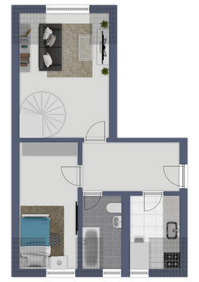 Grundriss untere Ebene