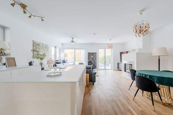 Living room and kitchen