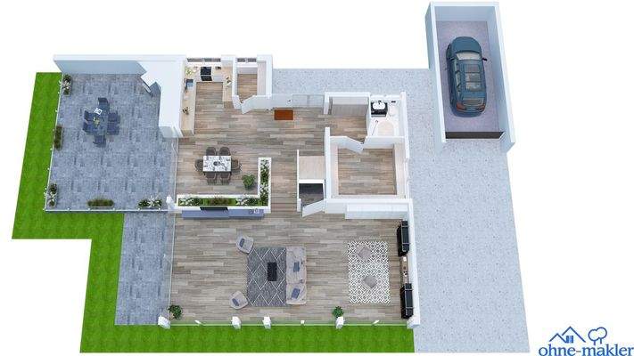 3D Grundriss EG   (Planung)