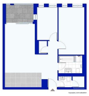 Grundriss unmöbiliert