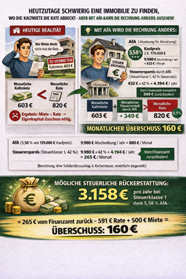 Steuerliche Vorteil mit 5,88% AfA 