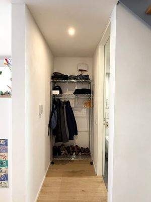 Nische für Garderobe