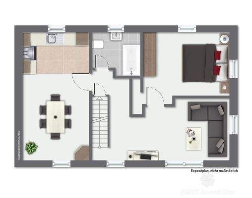 Grundriss OG rechtes Haus