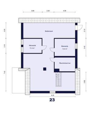 Grundriss Wohnhaus DG