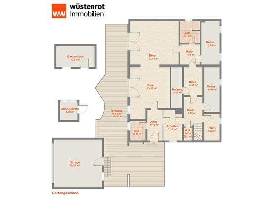 Grundriss Gartengeschoss