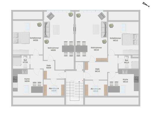 Grundriss WE09 + WE10