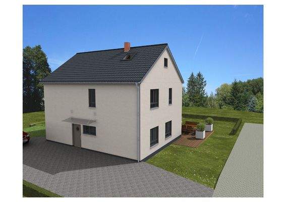 Hausbeispiel Eingangsansicht