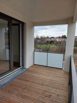Balkon an Zimmer 2 und 3