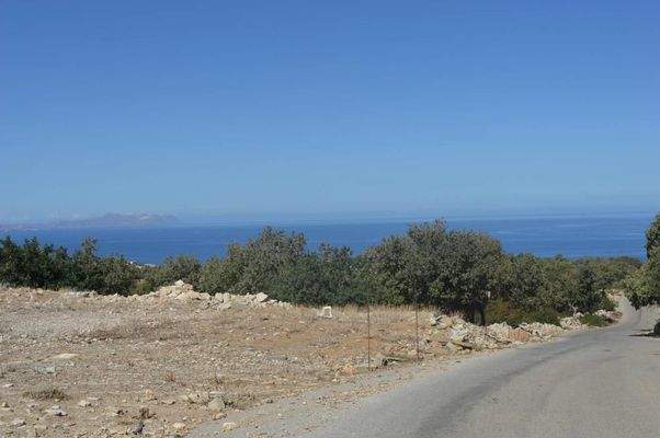 Kreta, Prines: Grundstück mit herrlichem Meerblick in Prines