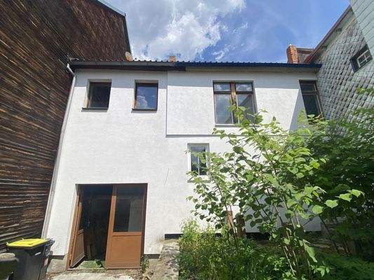 gedämmte Fassade Hofseite