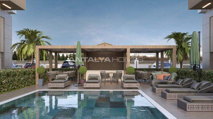 Apartments in a Complex with Pool and Security in Kepez Antalya