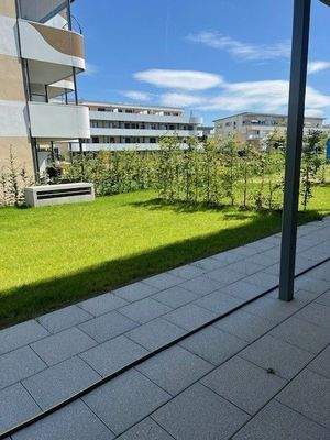 Terrasse mit Parkblick