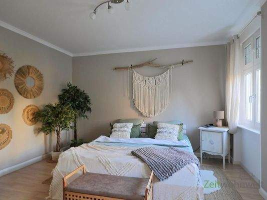 Blick ins Schlafzimmer