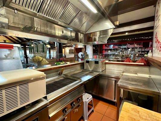 Grillbereich im Restaurant