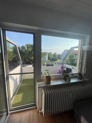 Blick auf den Balkon