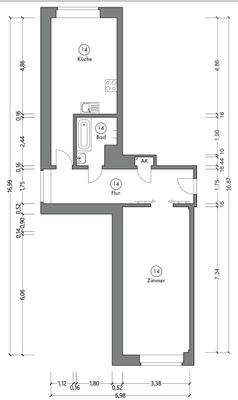 Einzelgrundriss Wohnung