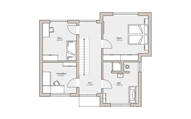 Grundriss Obergeschoss