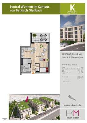 Grundriss mit Flächenangaben