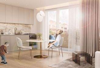 Innenvisualisierung Wohnzimmer