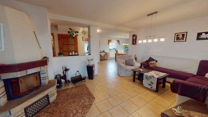 Wohnzimmer im Erdgeschoss