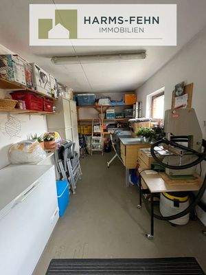 Geräteraum hinter Garage