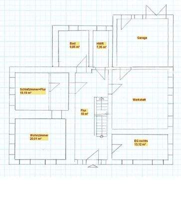 Grundrissskizze Erdgeschoss