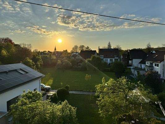 Abendsonne vom Balkon
