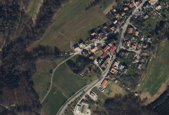 Ortsteil Engelberg mit ländlicher Umgebung