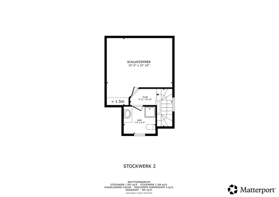 Grundriss Dachgeschoss Ferienhaus