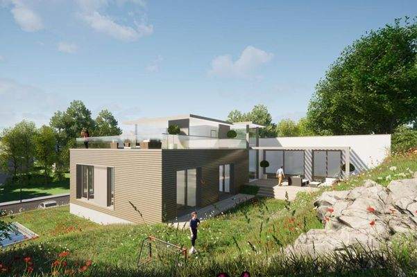 Gartenansicht - Studie