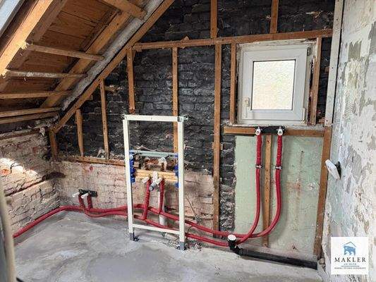 Vorbereitung für neues Bad