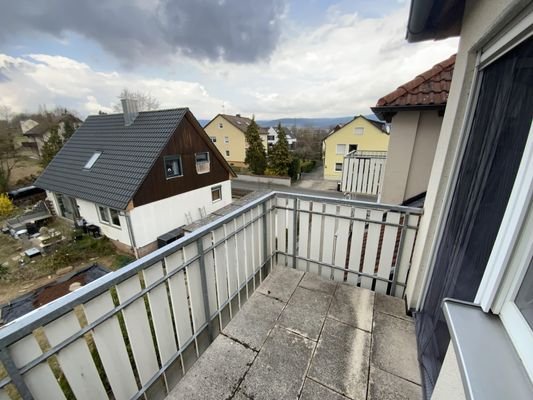 Blick vom Balkon