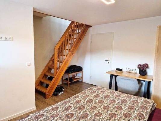 Treppe zum Dachzimmer