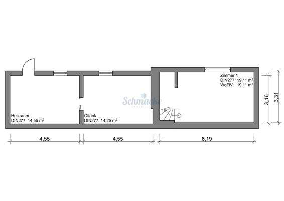 Grundriss Souterrain 1