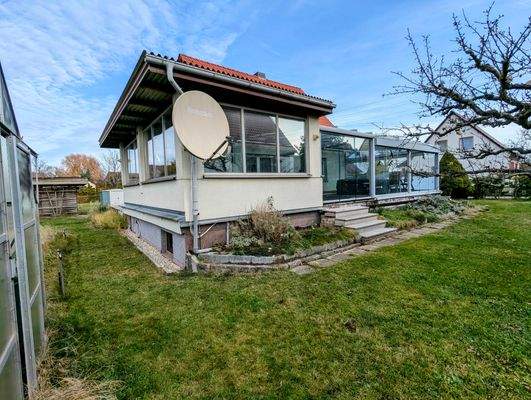 Blick auf den Wintergarten