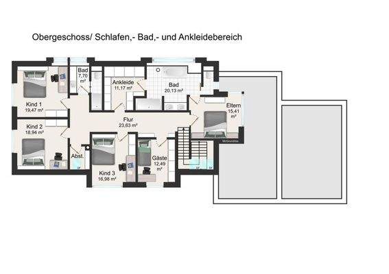Grundriss Obergeschoss