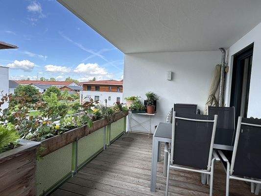 Impression vom großzügigen Balkon