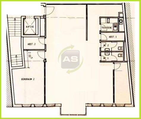 Grundriss Skizze 1.OG KK