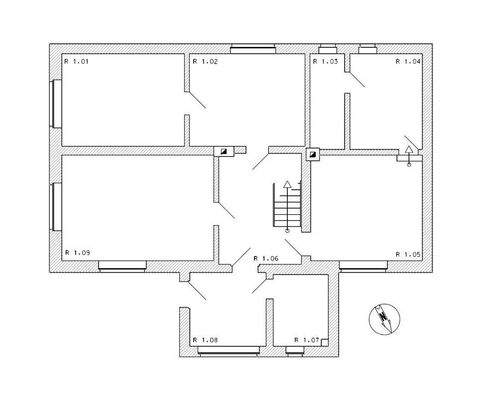 Grundriss vom Erdgeschoss