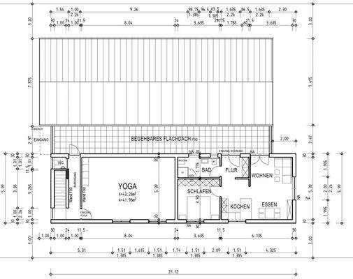 Grundriss Obergeschoss (leichte Änderung vorbehalten)