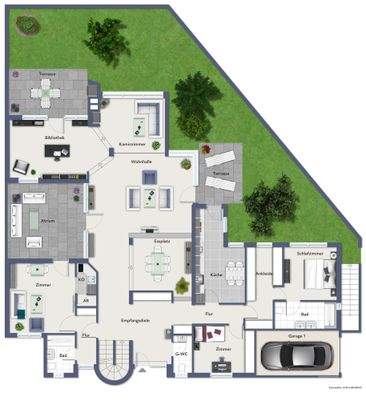 Grundriss nicht maßstabsgerecht