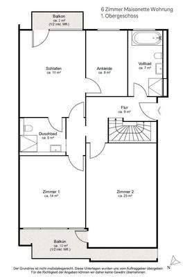 Grundriss 6 Zimmer Maisonette_1.OG