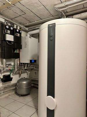 Gaszentralheizung im Keller