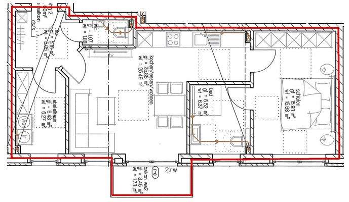 Grundriss OG - WE 2.1