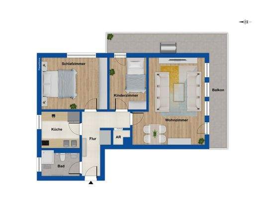 Grundriss 1. Obergeschoss