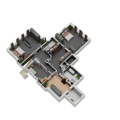 Grundriss OG. 3D Fahrdorf