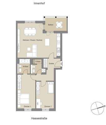 Grundriss aus der Broschüre